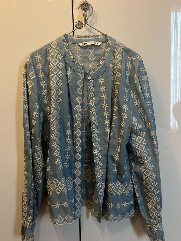 Zara Embroidered Top