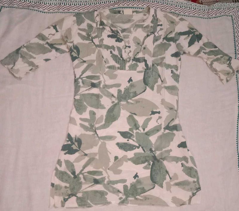 Floral Print Tunic Top