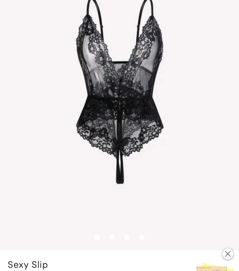 Black Lace Slip