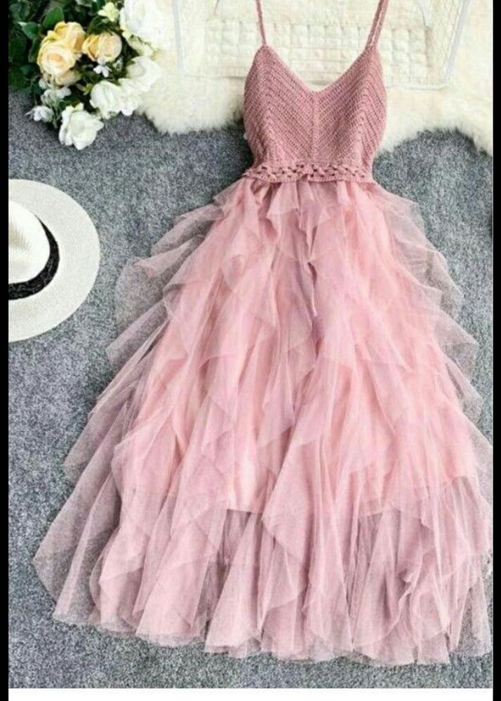 Pink Tulle Party Dress