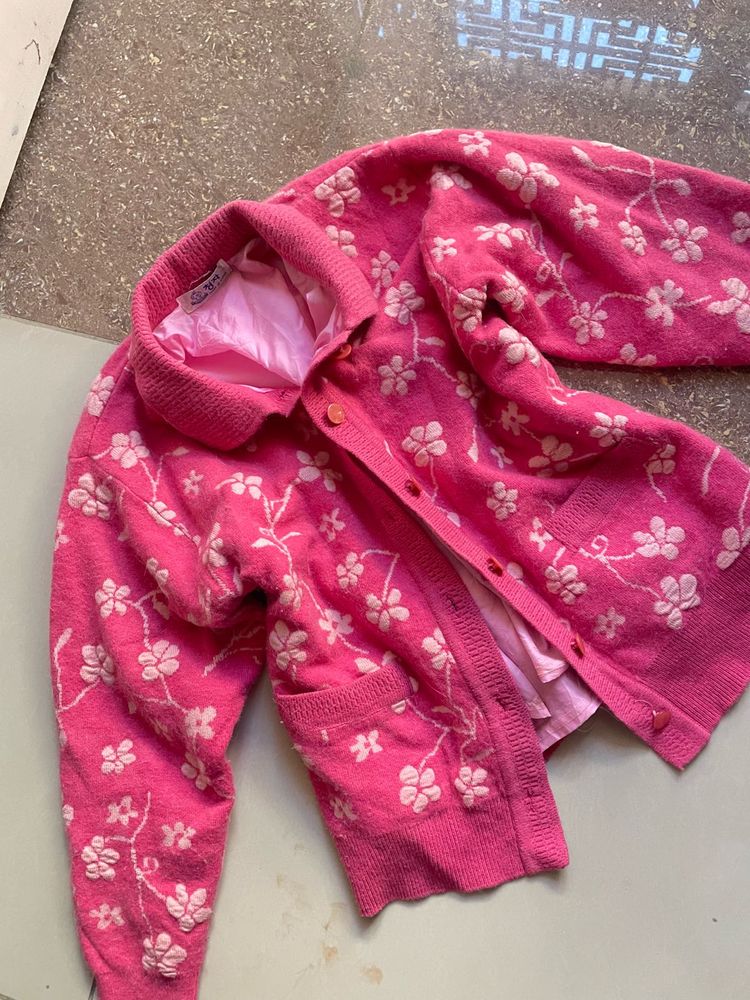 Floral Knit Cardigan