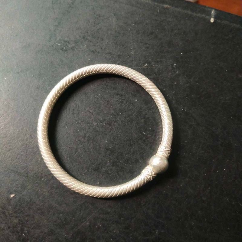 Pure Silver Ball Design Openable Kada 1 Piece