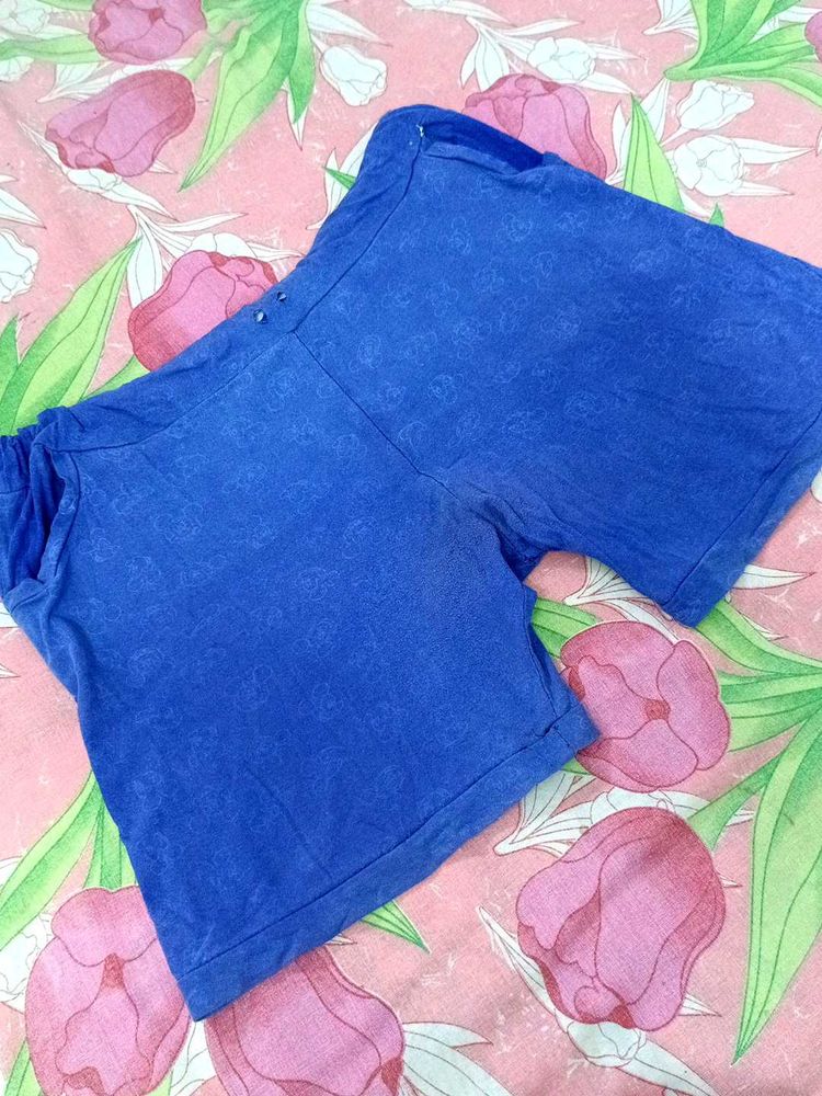 Blue Mickey Mouse Used Shorts