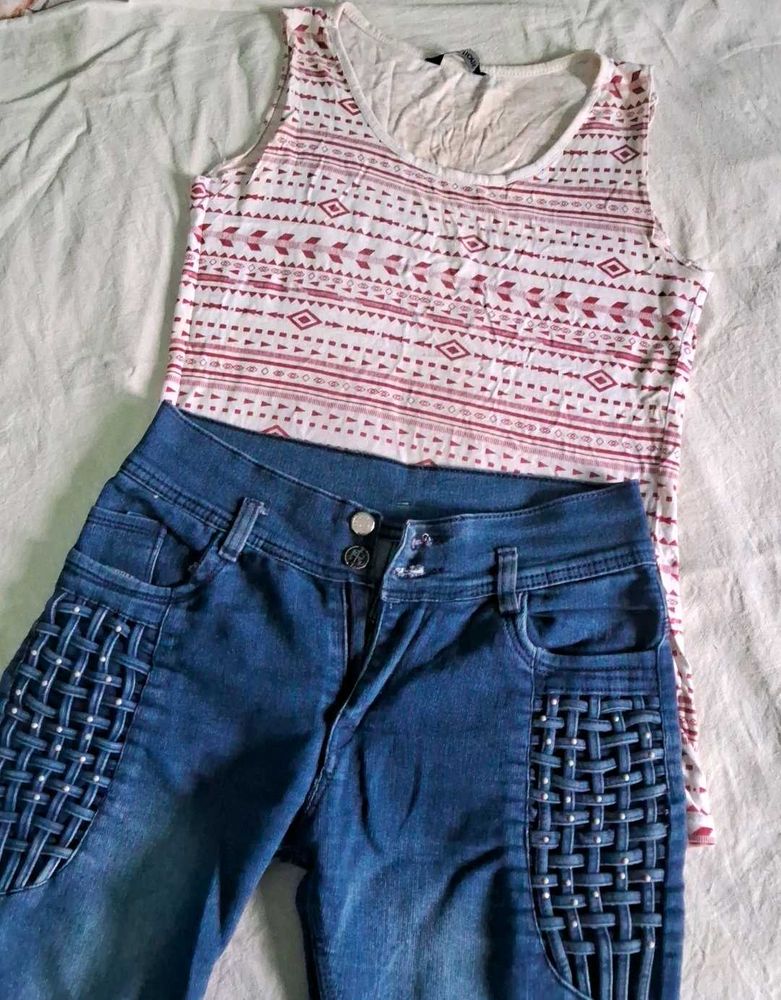 Combo of top and jeans
