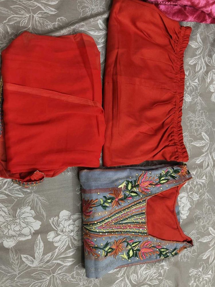 Embroidered Suit Set