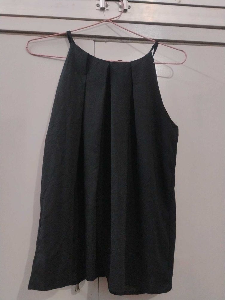 Sleeveless Black Top