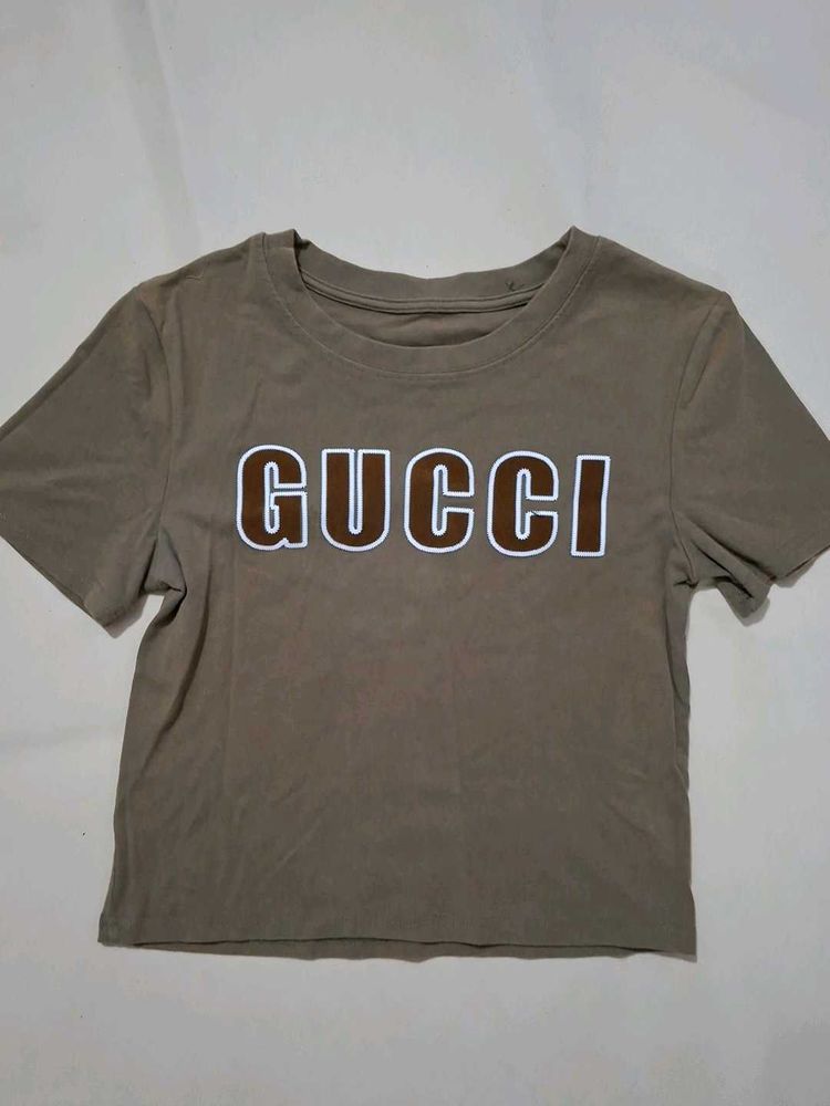 Gucci Brown Graphic Tee