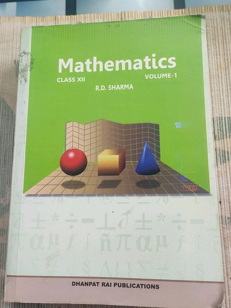 Class12 R.D.Sharma Vol.1 IIT/JEE