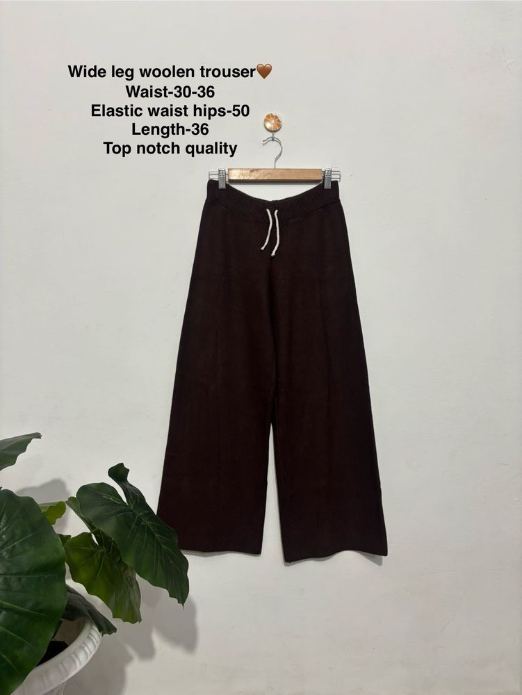 Wide Leg High Quality Trouser🤎