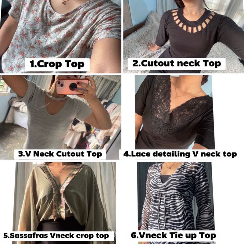 🔥SALE‼️BUNDLE OF 6 TOPS ✅‼️