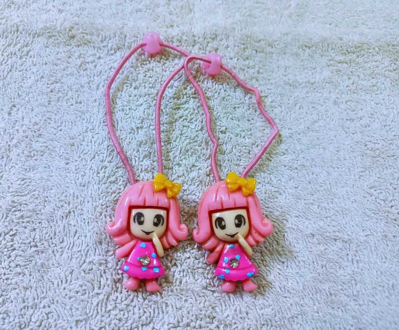 Cute Doll Hair Ties (Set of 2)