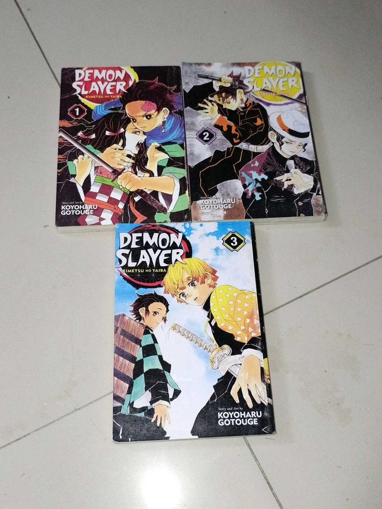 Demon Slayer Manga Volumes 1-3
