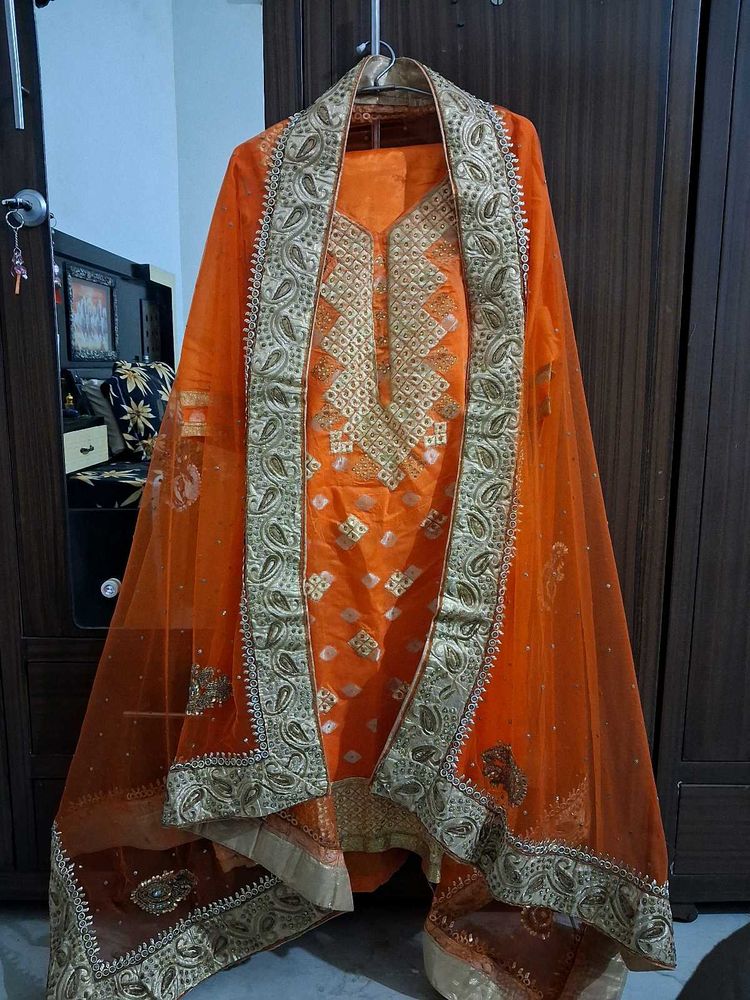 Elegant Orange Suit Set