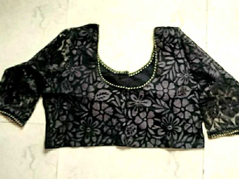 Black Net Blouse