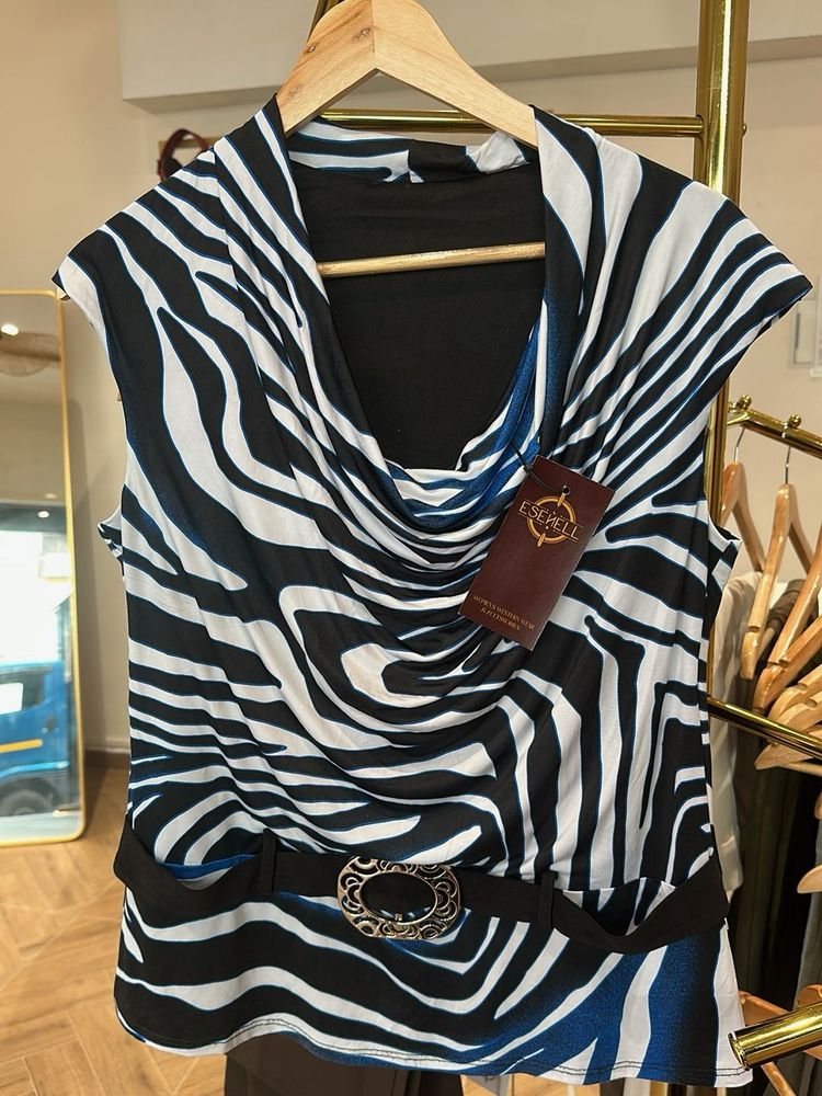 Vintage Print Y2K Sleeveless Top