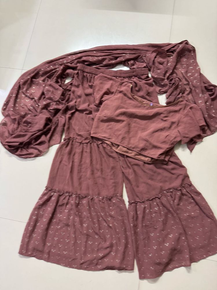 Maroon Kurta Set &amp; Dupatta