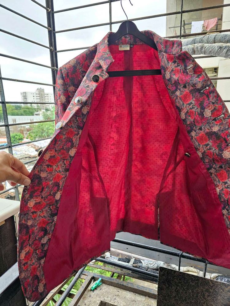 Floral Print Blazer