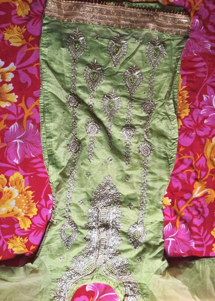 Beautiful Embroidered Plazo Jample Set