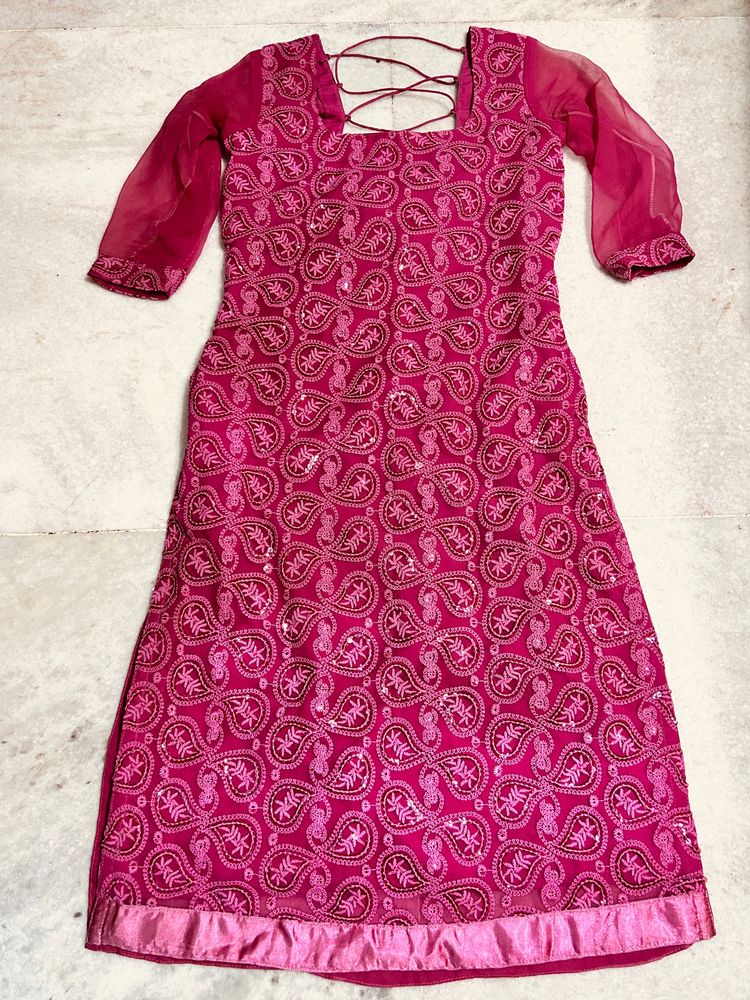 Ready Wear Shalwar  With Narrow Pant &amp; Dupatta Set
