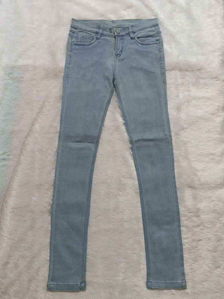 Bluish Grey Jeans