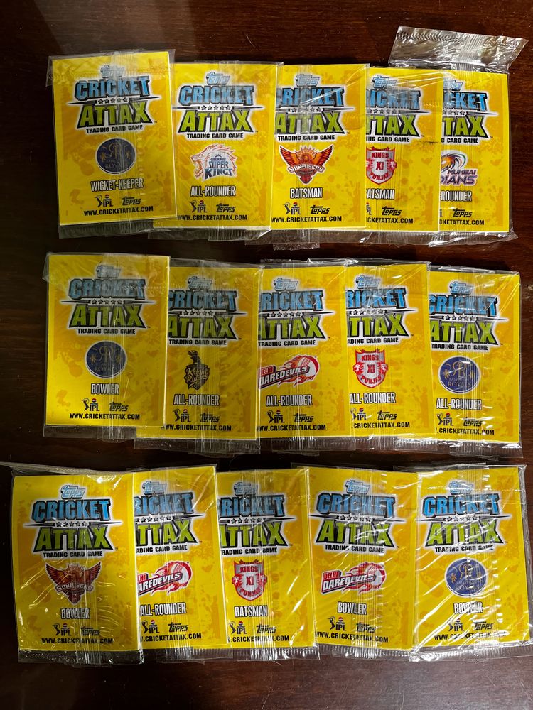 Cricket Attax Playing Cards