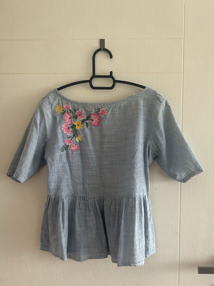 Cute Vintage Peplum Top