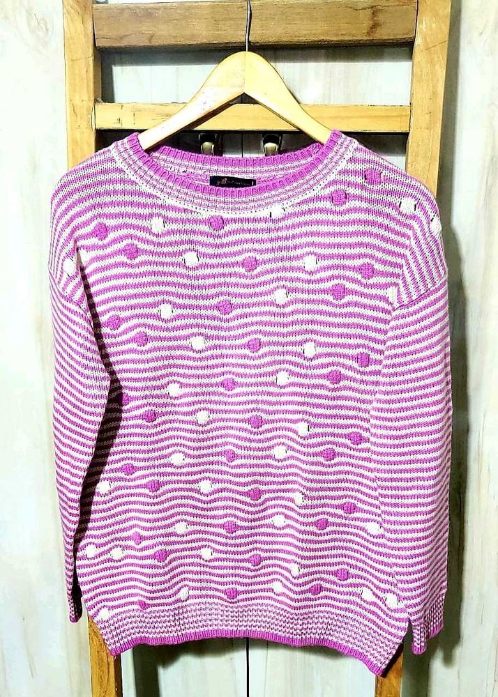 Magenta Colour Pullover Size-40