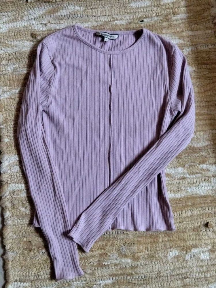 Ribbed Long Sleeve Top