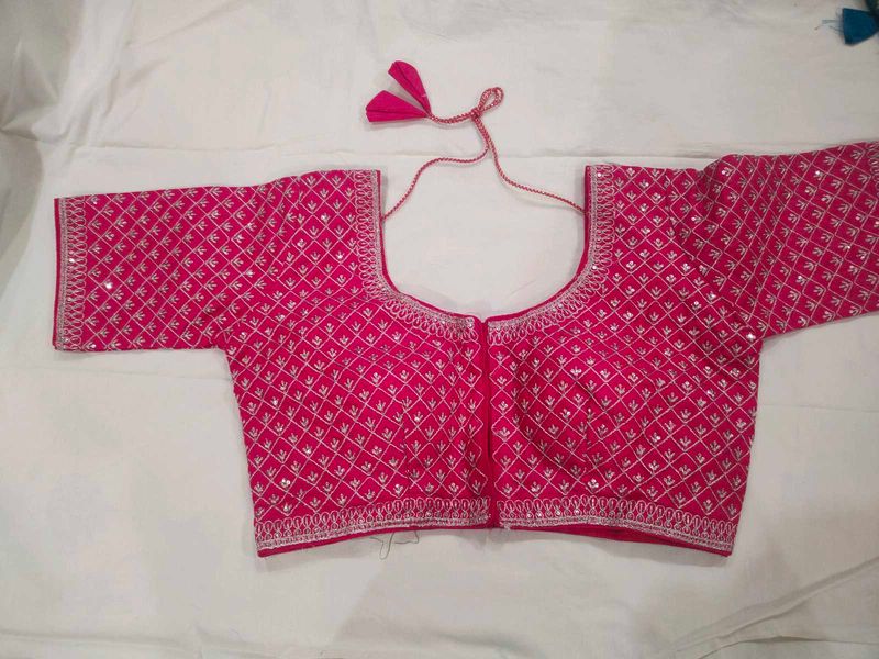 Pink Embroidered Blouse