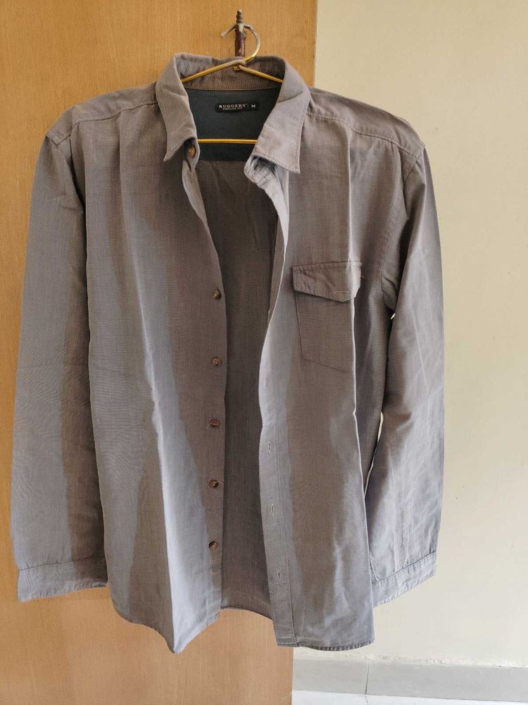 Rugger's Men's Casual Full Sleeves Shirt Size M 40