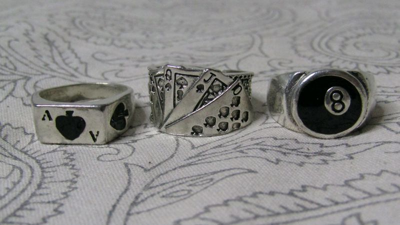 gen z aesthetic silver rings