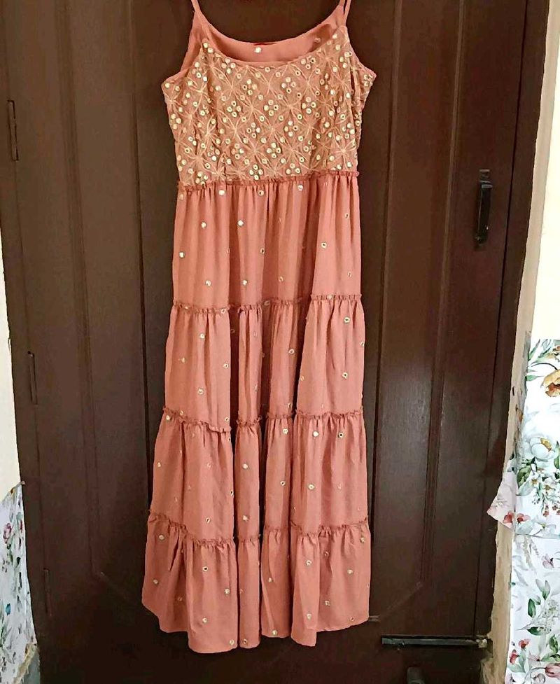 Onion Pink Embellished Suit Set