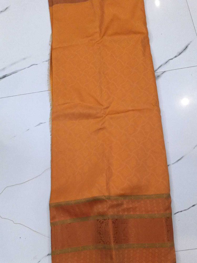 Elegant Orange Saree
