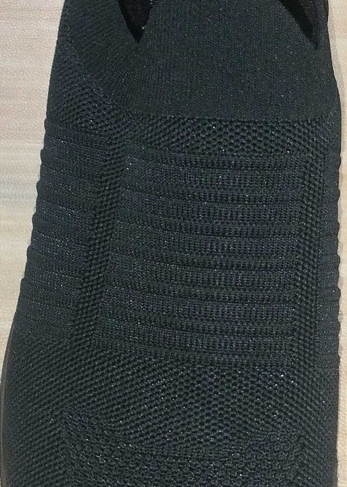 Black Knit Slip-On Shoe