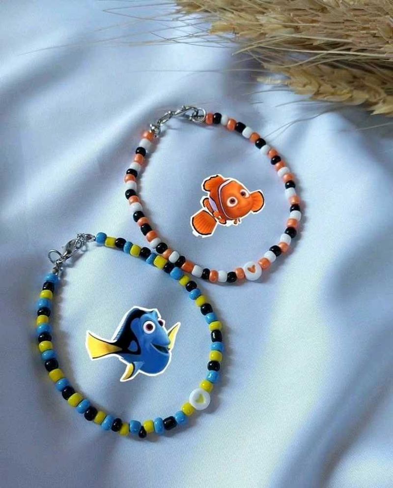 Nemo &amp; Dory Bead Bracelets