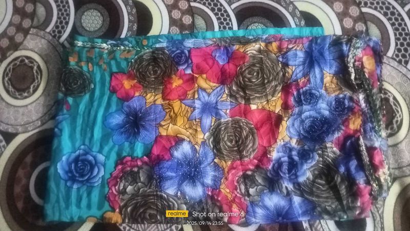 Floral Print Saree