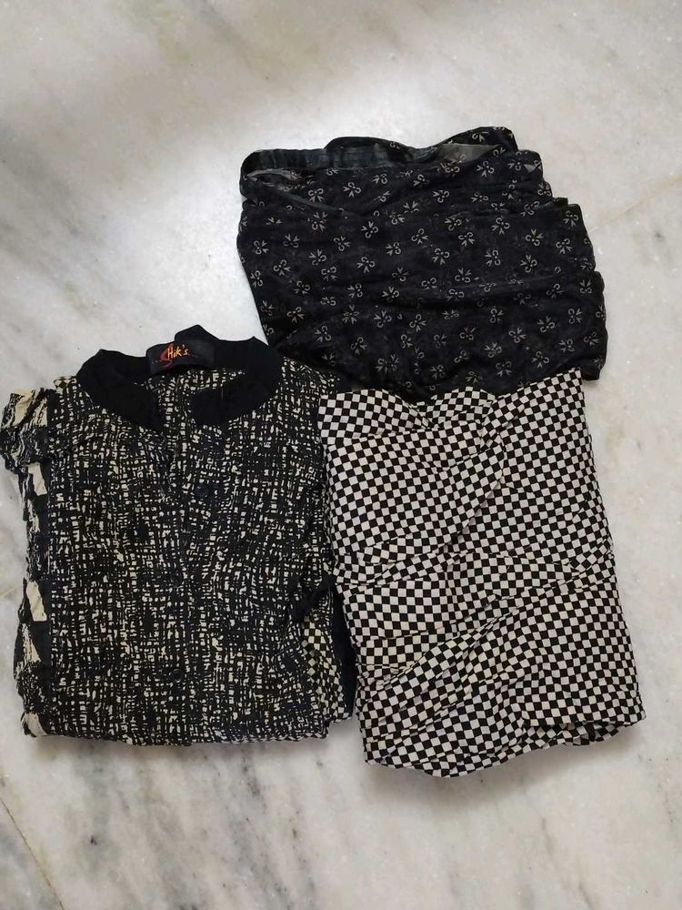 Black Kurti Set