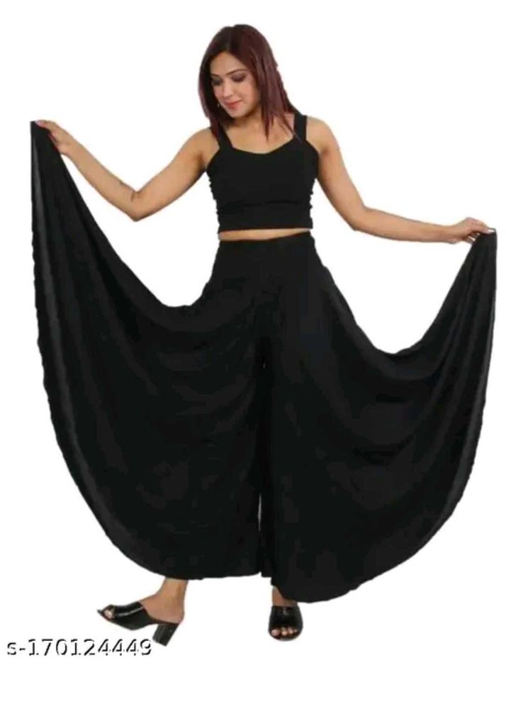 Wide Leg Nevy Blue Palazzo Pants