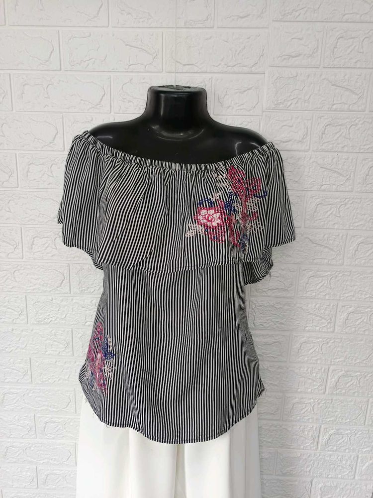 Imported Boho Embroidered Top
