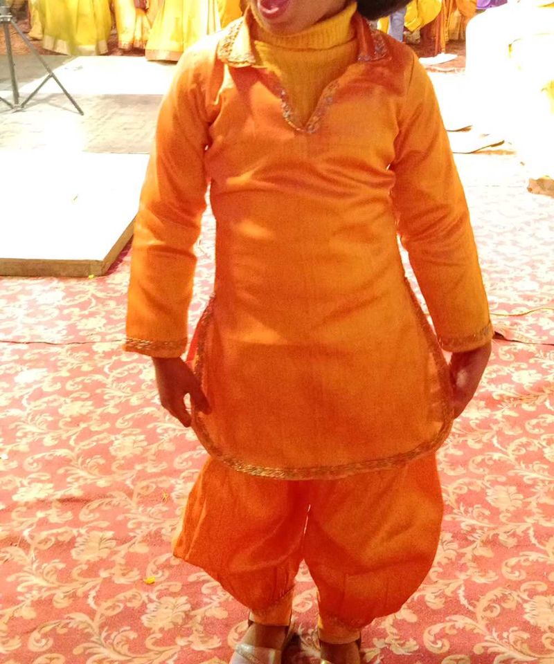 Haldi Kurta Set - Festive Orange