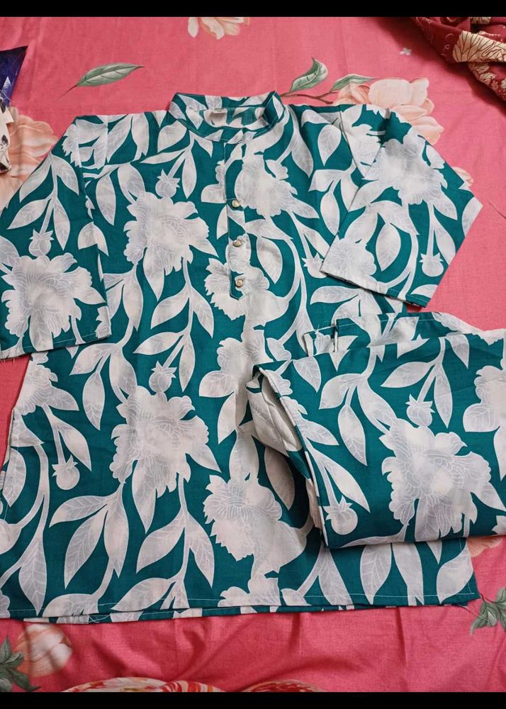 Floral Print Kurta Set