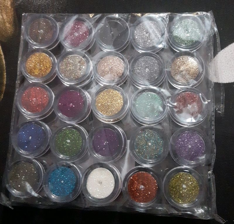 Vozwa Glitter Powder 25 Pcs Combo