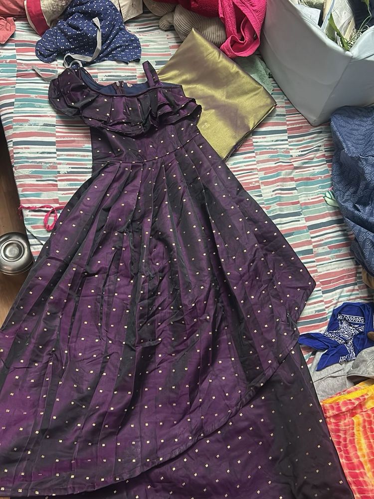 Elegant Purple Party Dress