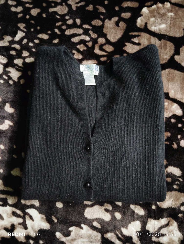 Vintage Button-up Ribbed Cardigan