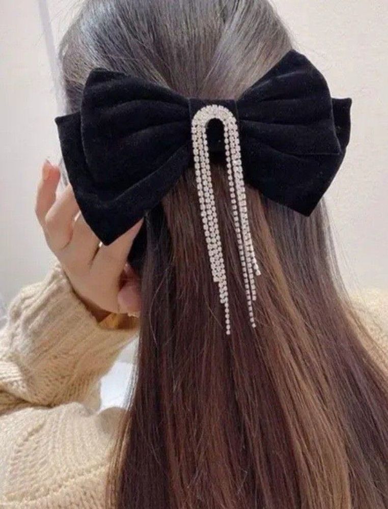 luxurious bow clip