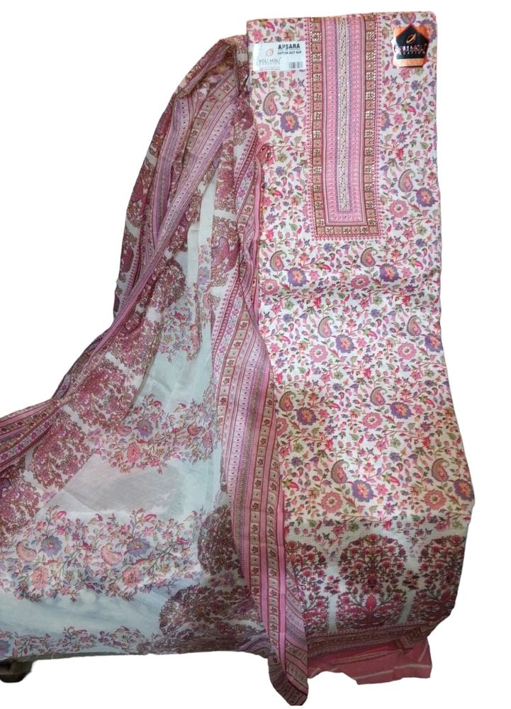 Pure Cotton Floral Print Women Suit Set