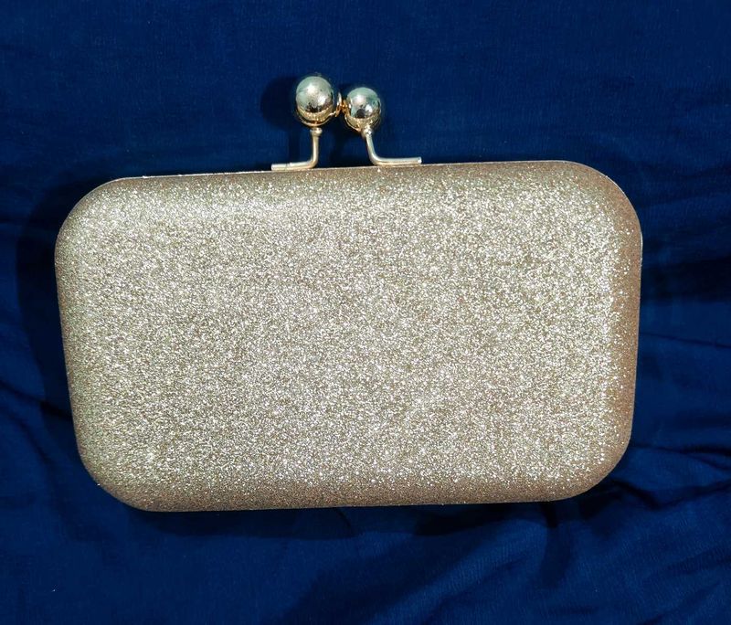 Golden Glitter Clutch