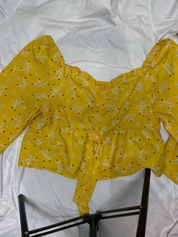 Floral Yellow Top
