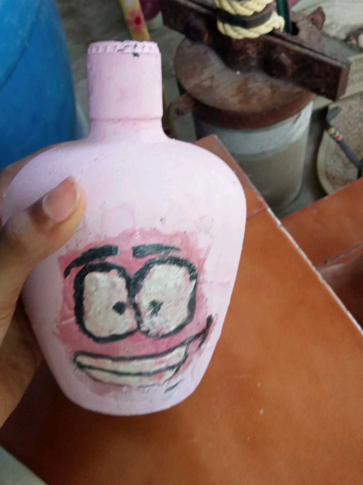 Funny Face Pink Vase