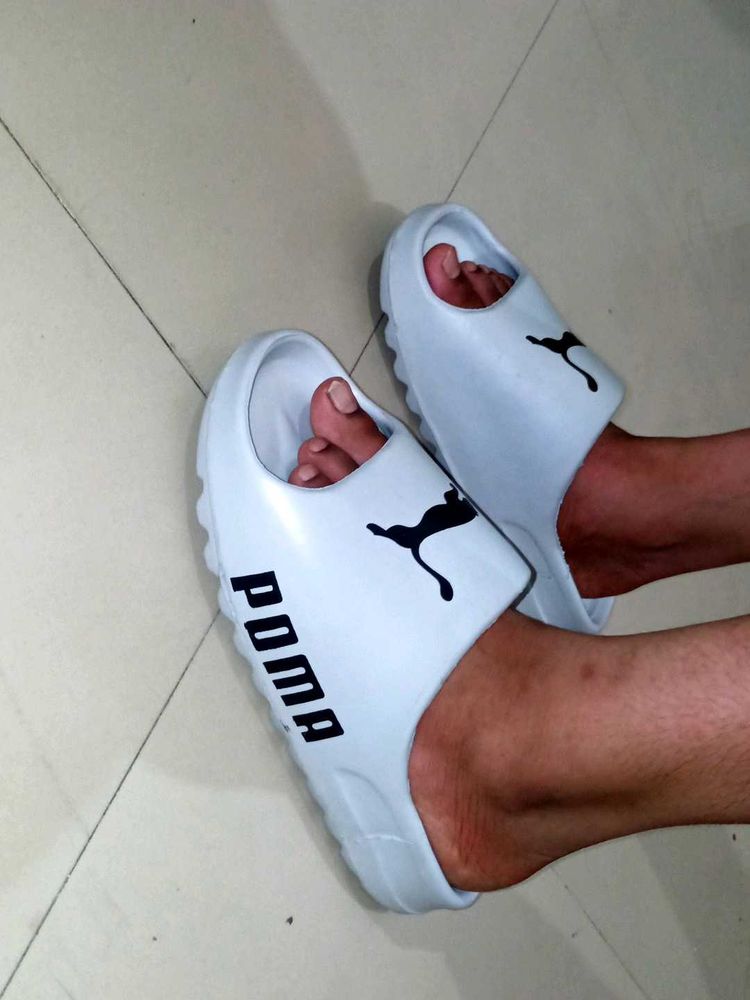 Puma Slides - White
